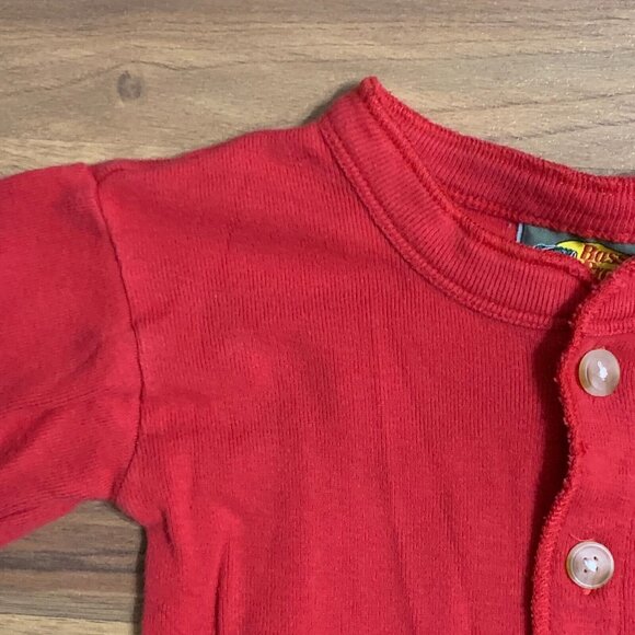 Red Long John Toddler Bass Pro Pajama Butt Flap Red Christmas Outdoors Cabin 3T - Picture 12 of 13